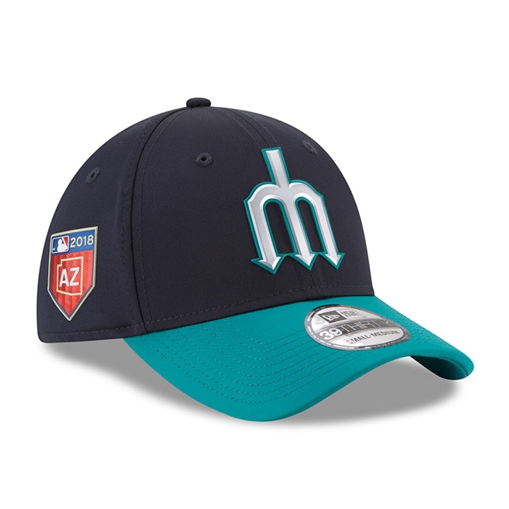Mariners New Era Blue 2018 Training Hat M/L